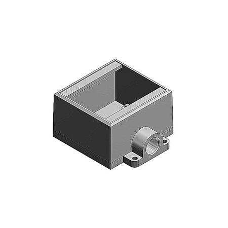 Abb Cast Electrical Device Box, 2-Gang FD22-TB